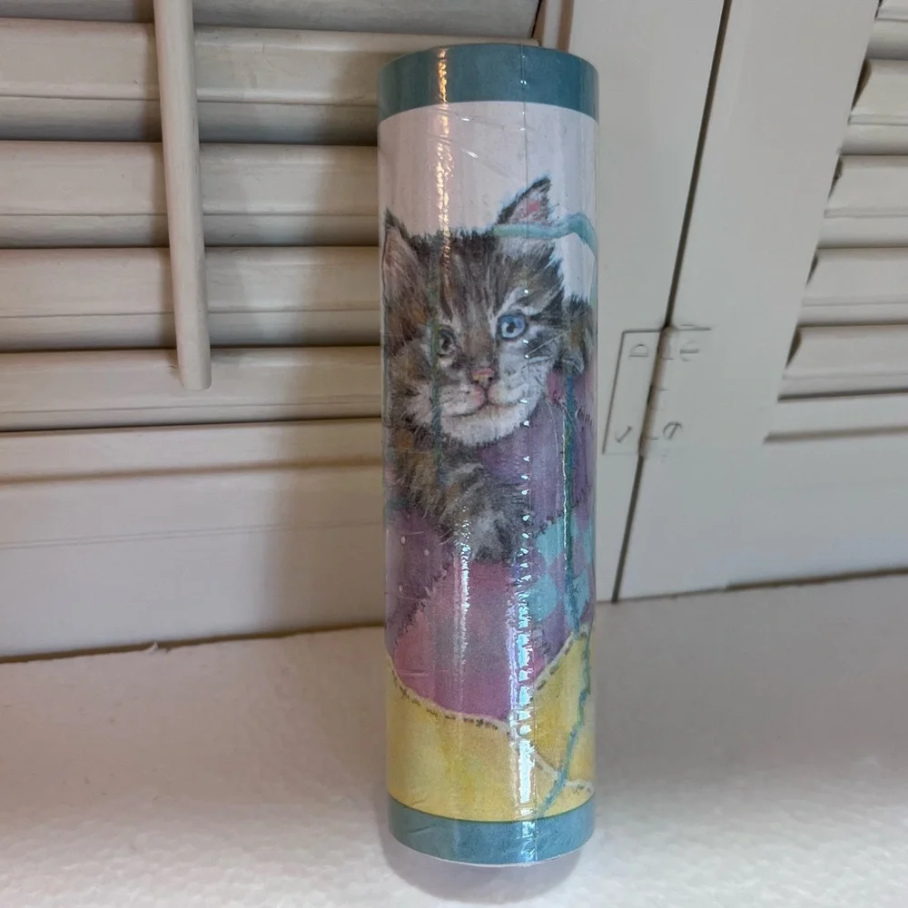 Village Easy Ups Self Adhesive Border Kitten Yarn Quilt Dog UK 1 Roll NIP